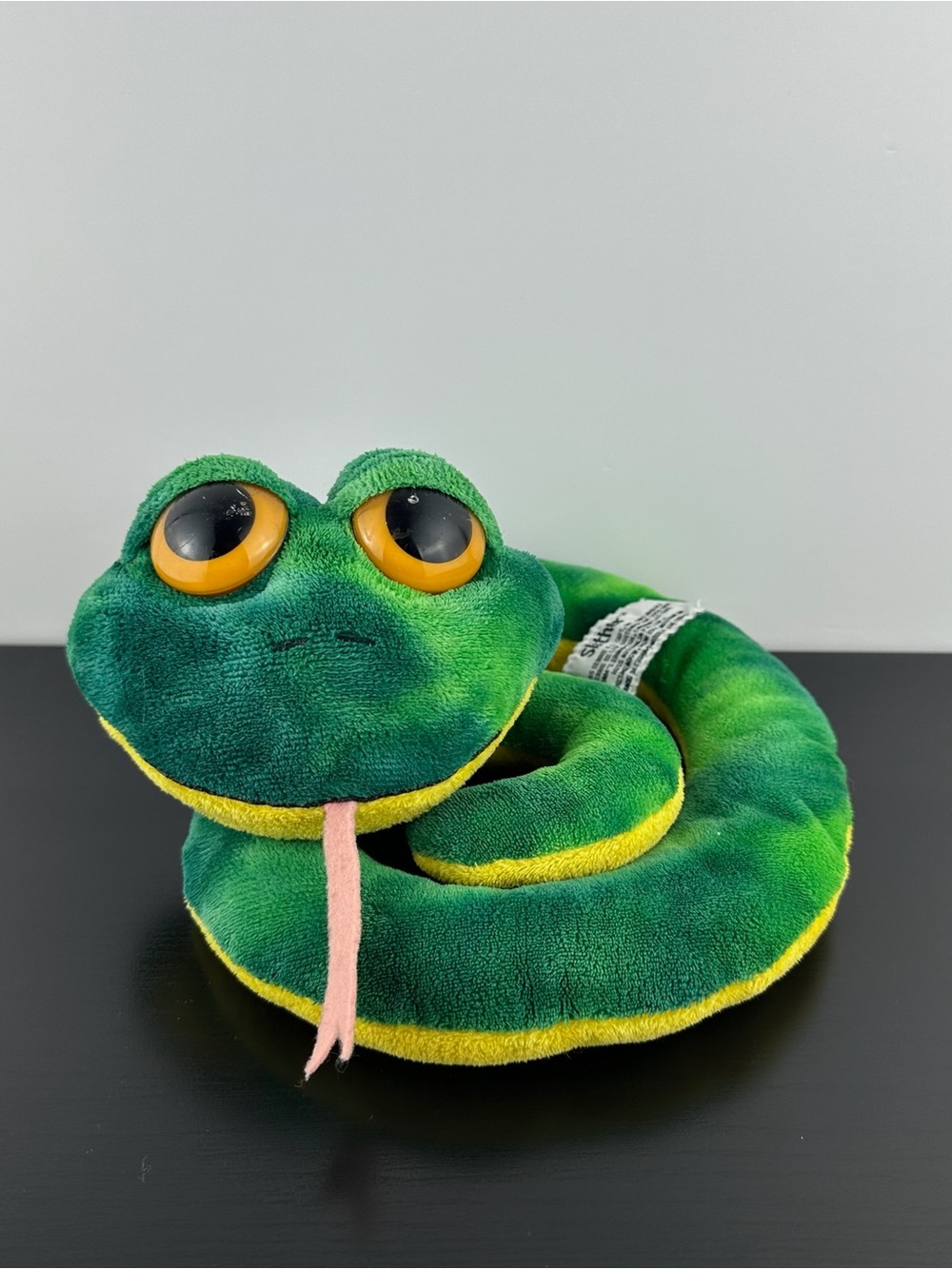 Russ Berrie Rare Lil Peepers Slither Green Yellow Snake 10" Plush Peeper